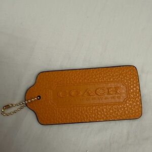 Coach Tan Leather Tag